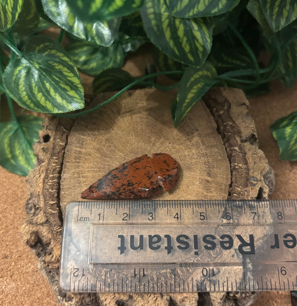 3 x Mahogany Obsidian Arrowheads - Modern - 3.5-4.5cm long