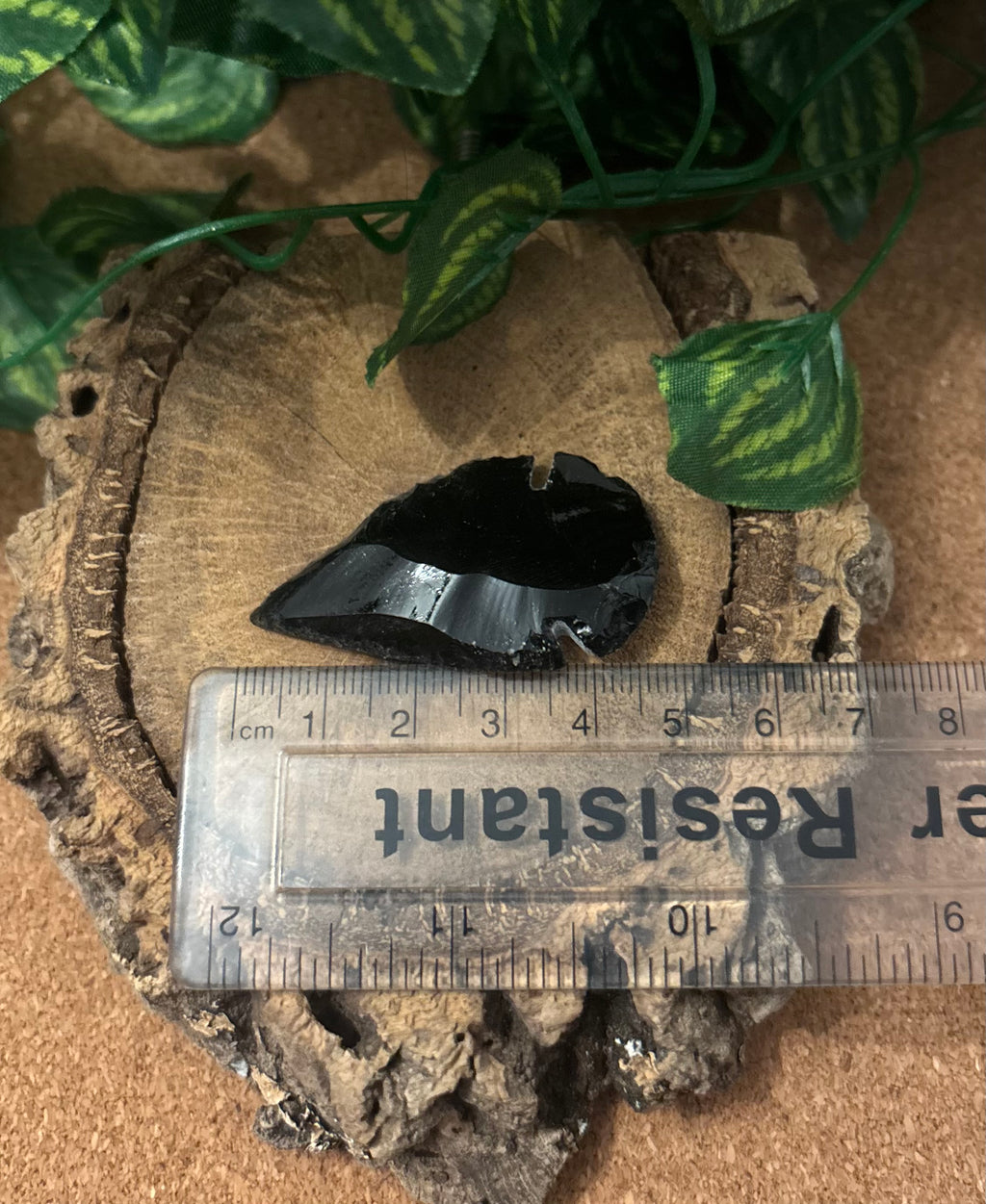 3 x Obsidian Arrowheads - Modern - 4-5cm long